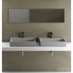 Cielo Smile Umywalka 60x46 cm prostokątna ścienna/stawiana Biały SMLAA60