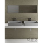 Cielo Smile Umywalka 80x46 cm prostokątna ścienna/stawiana Biały SMLAA80