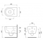 Cielo Smile Wc wiszący mini Biały SMVSR