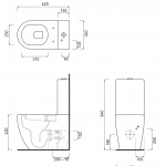 Cielo Smile Zbiornik do wc, do kompaktu Biały SMCMC