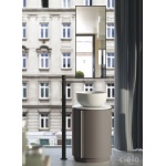 Cielo Tiberino Blat pod umywalkę Ø50 cm, Biały TIPI