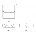 Cielo Uchwyt na papier, Czarny mat ACBR