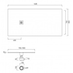 Cielo Venticinque Brodzik prostokątny 70x160cm Biały PDR16070