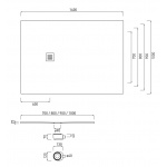 Cielo Venticinque Brodzik prostokątny 80x140cm Biały PDR14080