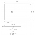 Cielo Venticinque Brodzik prostokątny 90x150cm Biały PDR15090