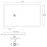 Cielo Venticinque Brodzik prostokątny 100x170cm Biały PDR170100