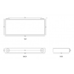 Cielo Wieszak 12x30 cm Czarny ACB30