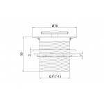 Clearwater Korek wannowy Click-Clack chrom CW2 W MAGAZYNIE!!