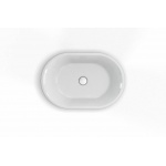 Clearwater Sontuoso Umywalka stawiana na blat 590x390 biała B5E