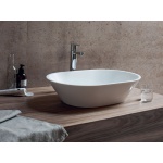 Clearwater Sontuoso Umywalka stawiana na blat 590x390 biała B5E