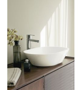 Clearwater Sontuoso Umywalka stawiana na blat 550x350 biała B5ECS