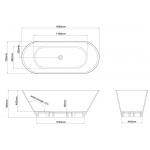 Clearwater Sontuoso Wanna wolnostojąca 169x70 cm Biała N8ECS