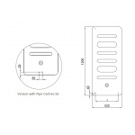 Cordivari Grzejnik wodny ścienny 120x52 biały GIULY 3540806100201