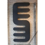 Cordivari Hand grzejnik dekoracyjny/łazienkowy 1200x514 mm kolor F15 Czarny brylant metaliczny 3540806100011-F15