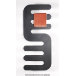 Cordivari Hand grzejnik dekoracyjny/łazienkowy 1200x514 mm kolor F15 Czarny brylant metaliczny 3540806100011-F15