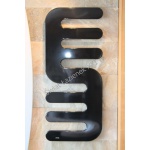 Cordivari Hand grzejnik dekoracyjny/łazienkowy 1200x514 mm kolor R13 czarny 3540806100011-R13