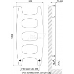 Cordivari Movie grzejnik dekoracyjny/łazienkowy 1392 x 642 mm  kolor biały R01 3540806100001