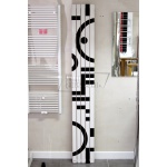 Cordivari Totem White Vertical Grzejnik łazienkowy 280x2000 mm biały/czarny 3601450000578