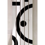 Cordivari Totem White Vertical Grzejnik łazienkowy 280x2000 mm biały/czarny 3601450000578