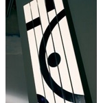 Cordivari Totem White Vertical Grzejnik łazienkowy 280x2000 mm biały/czarny 3601450000578