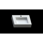 Cristalstone Linea Ideal Umywalka Ścienna biała U600-MCOLC