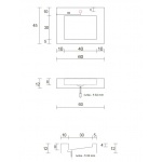 Cristalstone Linea Ideal Umywalka Ścienna biała U600-MCOLC