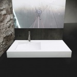 Cristalstone Linea Ideal Umywalka Ścienna biała U1100-MBLOLB