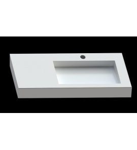 Cristalstone Linea Ideal Umywalka Ścienna biała U1100-MBPOLC