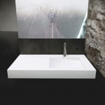 Cristalstone Linea Ideal Umywalka Ścienna biała U1100-MBPOLB