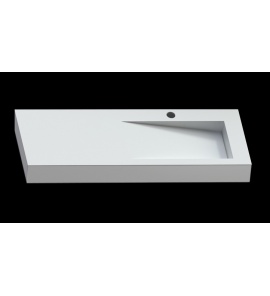 Cristalstone Linea Ideal Umywalka ścienna biała U1300-MBPOLB