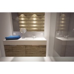 Cristalstone Linea Ideal Umywalka ścienna biała U1300-MBPOLB