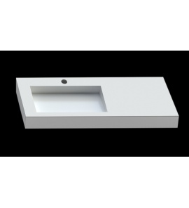 Cristalstone Linea Ideal Umywalka Ścienna biała U1300-MBLOLC