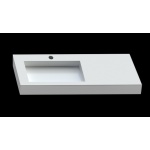 Cristalstone Linea Ideal Umywalka Ścienna biała U1300-MBLOLC