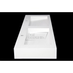 Cristalstone Linea Ideal Umywalka podwójna ścienna biały mat U1400-2xMOLC