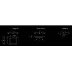 Cristalstone Linea Ideal Umywalka wpuszczana w blat biała U600-MCOLC/CR