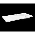 Cristalstone Linea Ideal Umywalka wpuszczana w blat biała U900-MBPOLB/CR