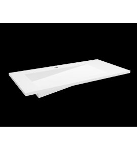 Cristalstone Linea Ideal Umywalka wpuszczana w blat biała U900-MBLOLB/CR