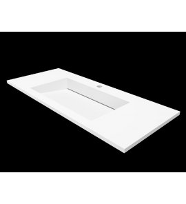 Cristalstone Linea Ideal Umywalka wpuszczana w blat biała U1100-MCOLC/CR