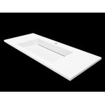 Cristalstone Linea Ideal Umywalka wpuszczana w blat biała U1100-MCOLC/CR