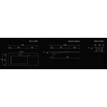 Cristalstone Linea Ideal Umywalka wpuszczana w blat biała U1100-MBLOLB/CR