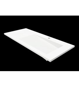 Cristalstone Linea Ideal Umywalka wpuszczana w blat biała U1100-MBPOLB/CR