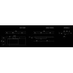 Cristalstone Linea Ideal Umywalka wpuszczana w blat biała U1100-MBLOLC/CR