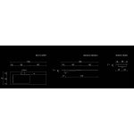 Cristalstone Linea Ideal Umywalka wpuszczana w blat biała U1300-MBLOLB/CR