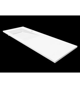 Cristalstone Linea Ideal Umywalka wpuszczana w blat biała U1300-MBLOLB/CR