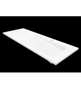 Cristalstone Linea Ideal Umywalka wpuszczana w blat biała U1300-MBPOLB/CR