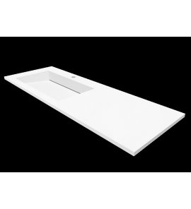 Cristalstone Linea Ideal Umywalka wpuszczana w blat biała U1300-MBLOLC/CR