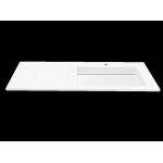 Cristalstone Linea Ideal Umywalka wpuszczana w blat biała U1300-MBPOLC/CR