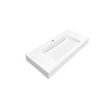 Cristalstone Linea Ideal Umywalka wpuszczana w blat biała U1000-MCOLC