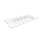 Cristalstone Linea Ideal Umywalka wpuszczana w blat biała U900-MCOLC/CR