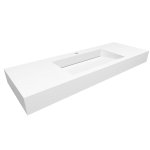 Cristalstone Linea Ideal Umywalka wpuszczana w blat biała U1300-MCOLC